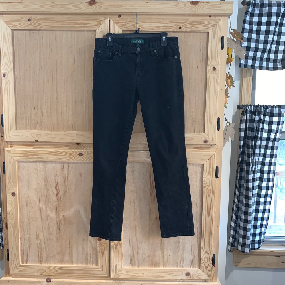 Lauren Jeans Co. Ralph Lauren black jean size 10